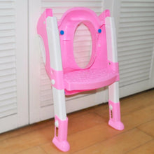 Load image into Gallery viewer, Babies-&-Mamas -Toilet-Training-Potty-Seat-with-Steps-and-Handles-1