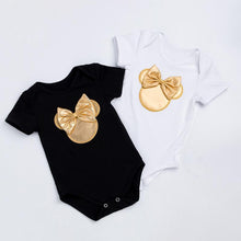 Load image into Gallery viewer, Baby Golden Clothes & Shoes Set - Bow On Shirt