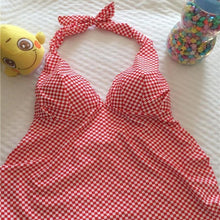 Load image into Gallery viewer, Checkered Maternity Swimwear