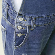 Load image into Gallery viewer, Denim Jeans Ripped Maternity Overall