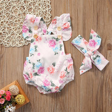 Load image into Gallery viewer, Floral Baby Romper Clothes For Baby Girl