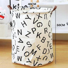 Load image into Gallery viewer, Lettered Nursery Storage Laundry Basket