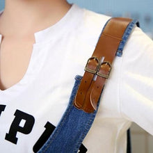 Load image into Gallery viewer, Denim Maternity Short Jumpsuit