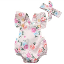 Load image into Gallery viewer, Floral Baby Romper Clothes For Baby Girl