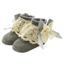 Load image into Gallery viewer, 1 Pair Lace Floral Socks for 0-12 Months Baby