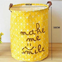 Load image into Gallery viewer, Cross Hatched Nursery Storage Laundry Basket