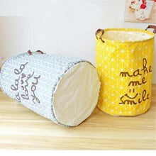 Load image into Gallery viewer, Cross Hatched Nursery Storage Laundry Basket