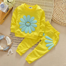 Load image into Gallery viewer, 2 PC Floral Shirt and Pajama Set for Baby Girls