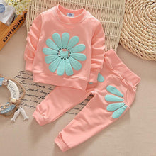 Load image into Gallery viewer, 2 PC Floral Shirt and Pajama Set for Baby Girls