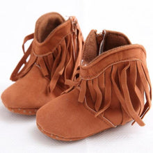 Load image into Gallery viewer, Soft-Sole Baby Mossasin Shoes