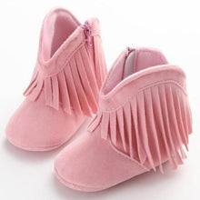 Load image into Gallery viewer, Soft-Sole Baby Mossasin Shoes