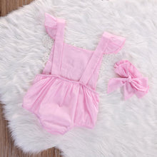 Load image into Gallery viewer, Floral Lace Jumpsuit For Baby Girls