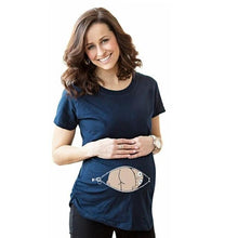 Load image into Gallery viewer, Funny Baby Print Maternity Short Sleeve T Shirt