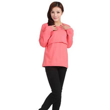 Load image into Gallery viewer, Long Sleeve Maternity/Nursing T-shirt